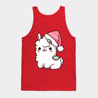 Christmas llama Tank Top